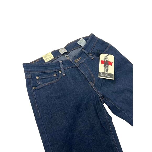 NWT! Levi's Women's Demi Curve Slim Richest Indigo Jeans 4S/27 - Picture 6 of 14